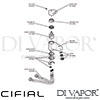 Cifial 32400SF.U Adele Mono Basin Tap Dimension